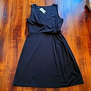 🌸Host Pick🌸 Banana Republic Black Faux Wrap Knit Dress